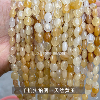 8X10mm crystal jade oval loose beads