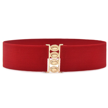 Elastic elastic belt for women