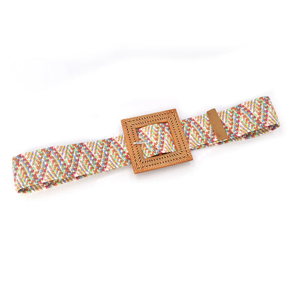 Braided elastic elastic belt