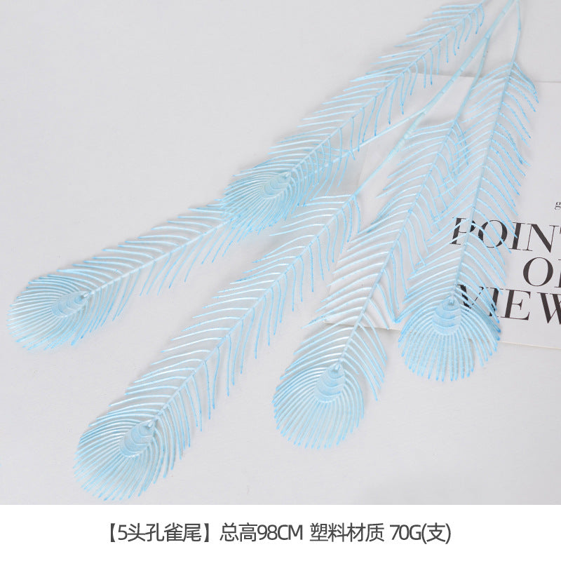 Artificial flowers blue series flowers plastic flowers wholesale