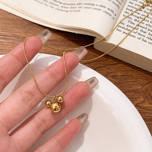 Korean Mouse Pendant Clavicle Necklace — Simple Lightweight Luxe for Women