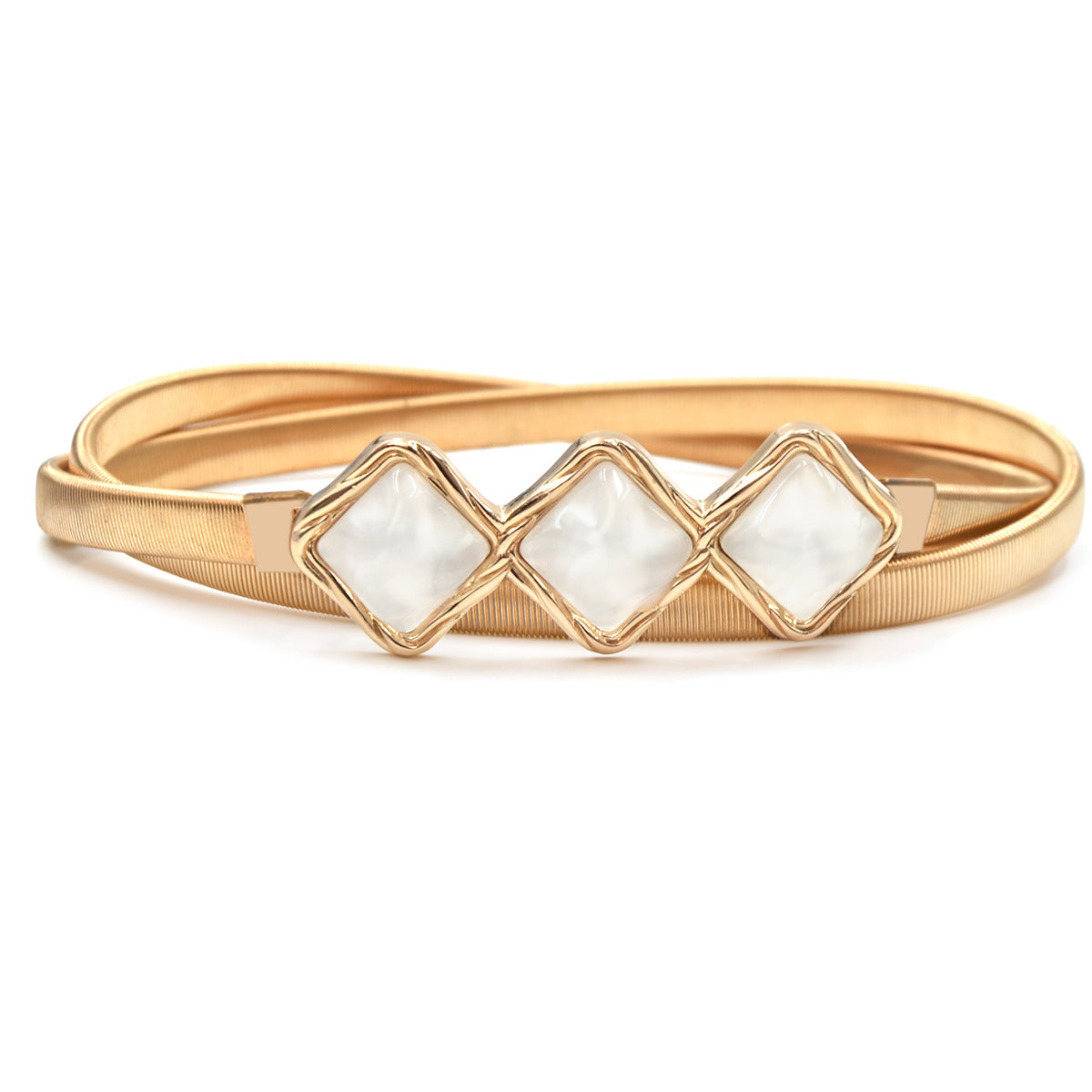 Elastic Metal Belt Gold Waist Chain