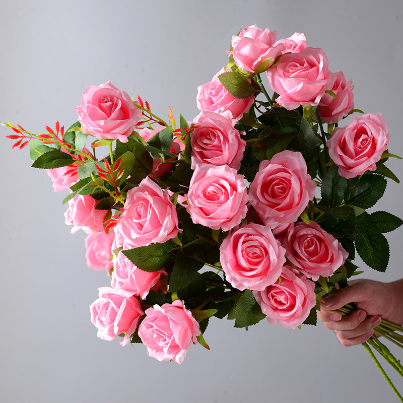 Artificial pink flowers
