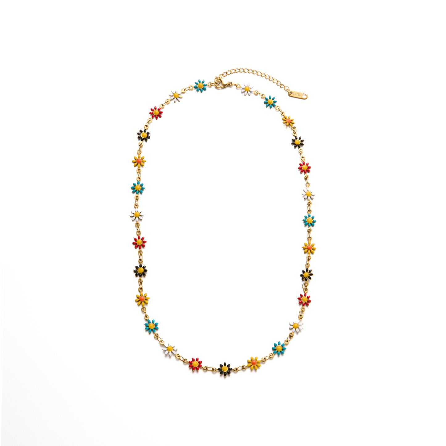 Titanium Steel Daisy Flower Necklace