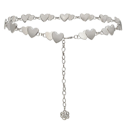 Peach heart waist chain women's fashion