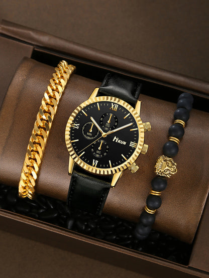Quartz Watch Business Bracelet Set