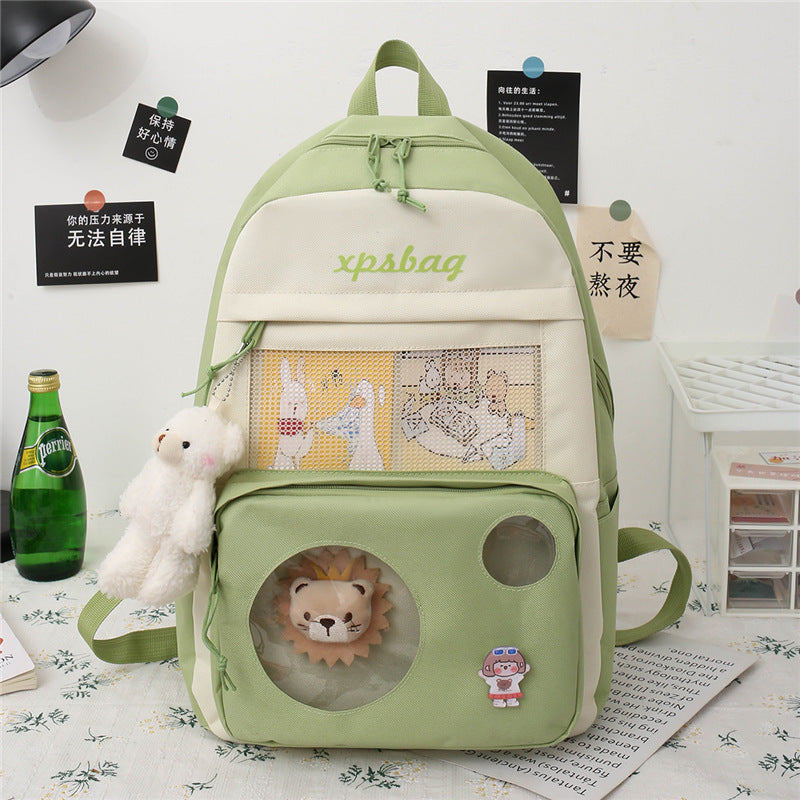 4-piece medium and casual student backpack wholesale