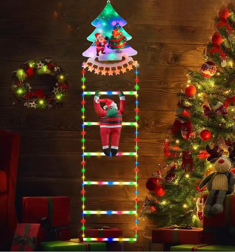 Luz de escalera de Papá Noel 