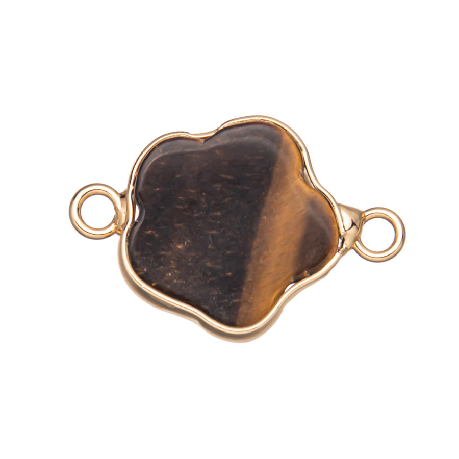 Pingente de flor de cristal com seis pétalas 