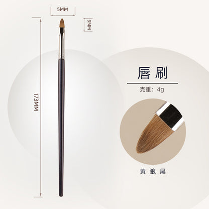 24-Piece Animal Hair Makeup Brush Set