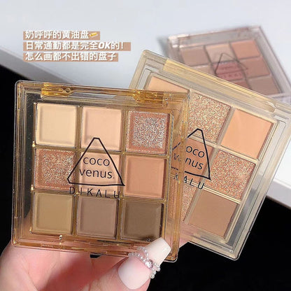 Transparent Nine-Color Acrylic Eyeshadow Palette