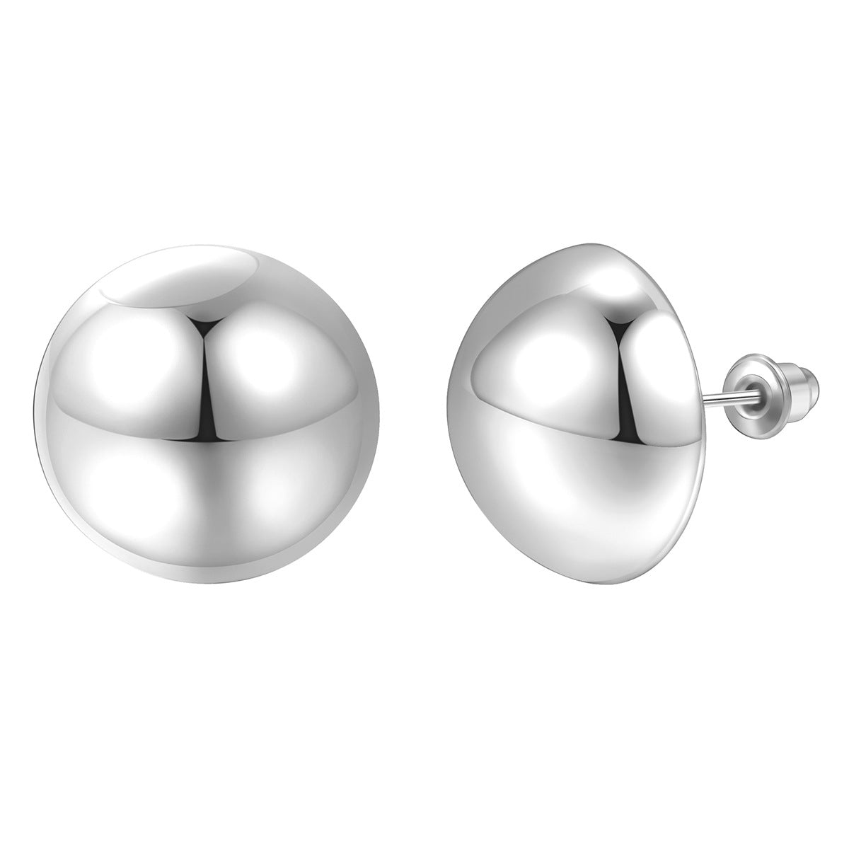 Hollow Melon Seed Stud Earrings