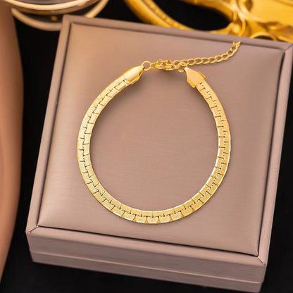 Bracelet Gold Thick Chain