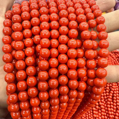 4-10MM cinnabar round beads