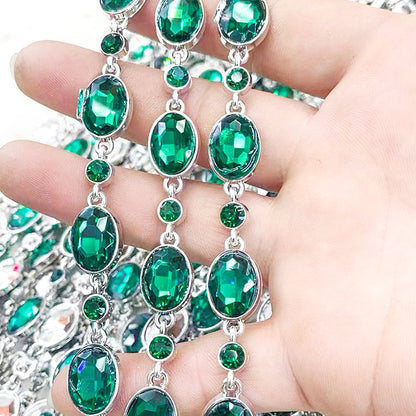 Carved geometric retro waist chain