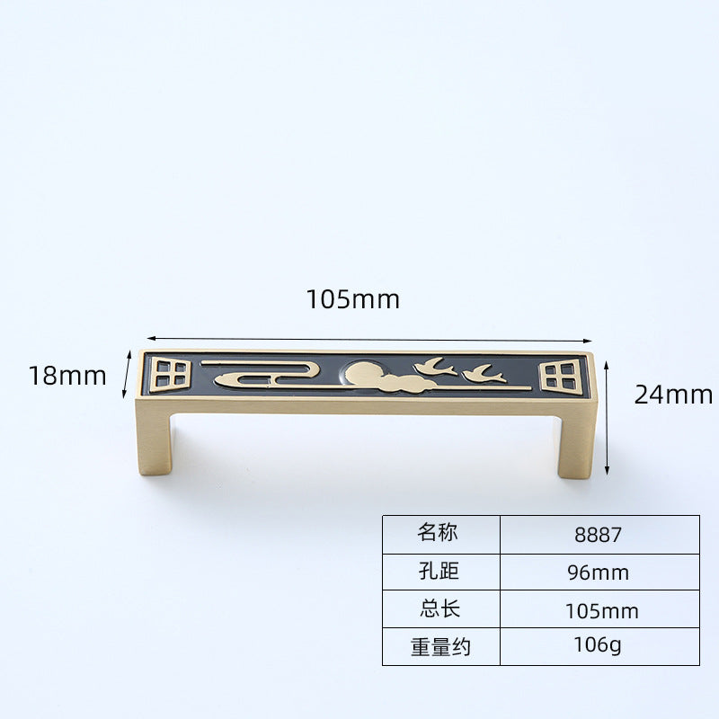 Chinese black copper handle