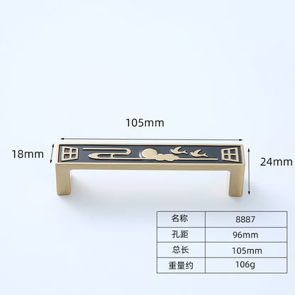 Chinese black copper handle