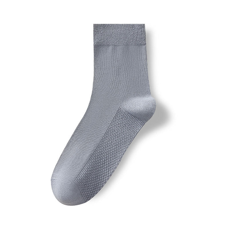 Calcetines antiolor de algodón para hombre de media pantorrilla primavera-otoño 