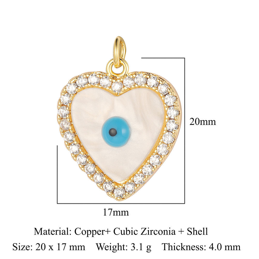 3 pcs/pack, crescent eye copper zircon dragonfly pendant.