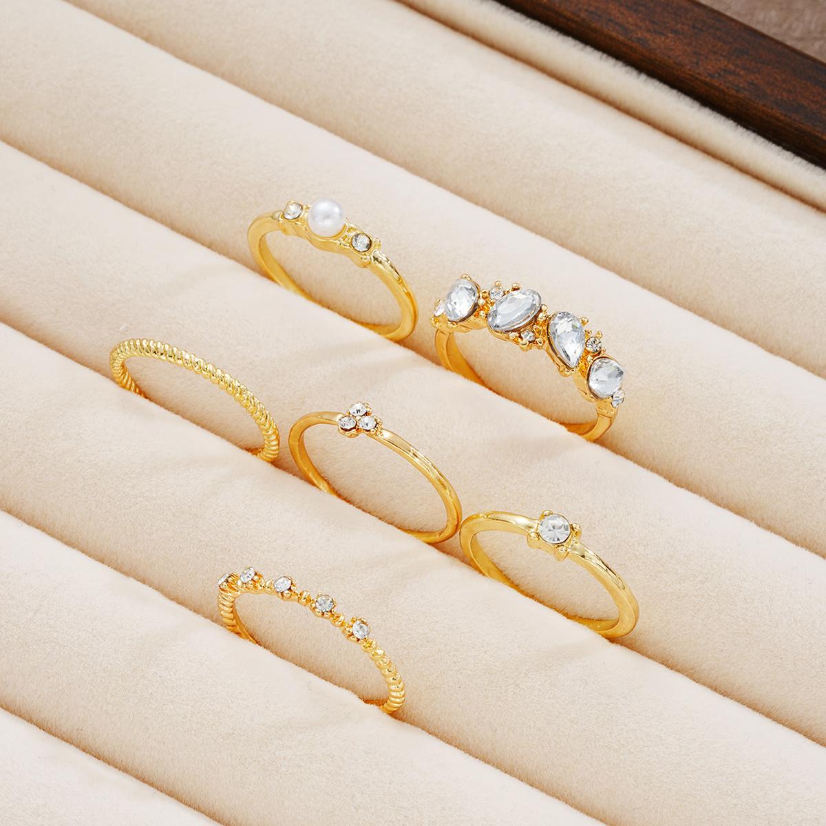 Multi-Layer Pearl Open Ring