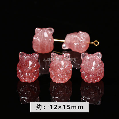 Fox Pixiu cat claw carving pendant