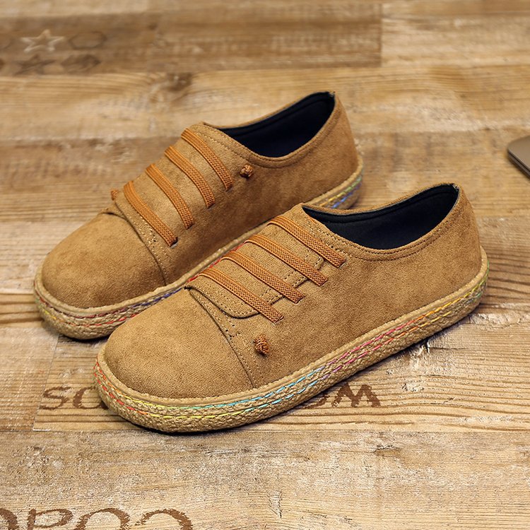 Suede beef tendon soles women's shoes
