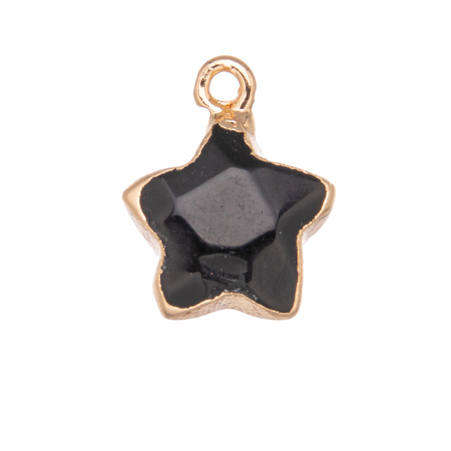 Pingente de Cristal Pentagrama Facetado 