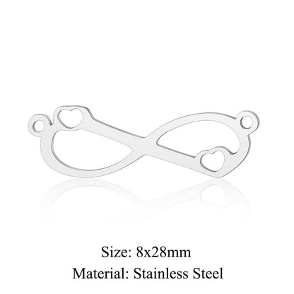 5 pcs/wrapped bead titanium steel pineapple music note wing accessories