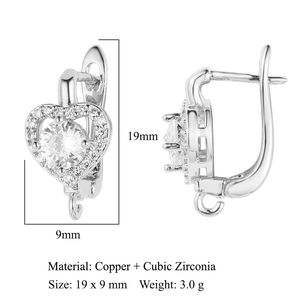 Round shell women's ear buckle