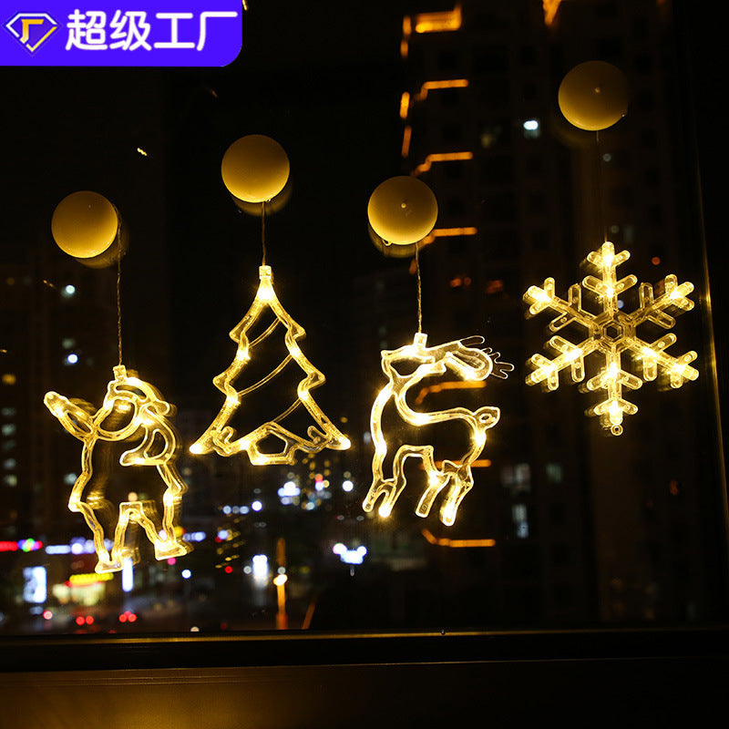 Christmas decoration window stickers Christmas tree pendants