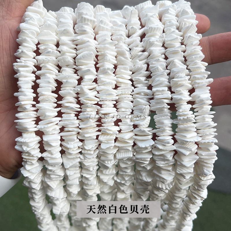 Cuentas espaciadoras cuadradas de concha de color 