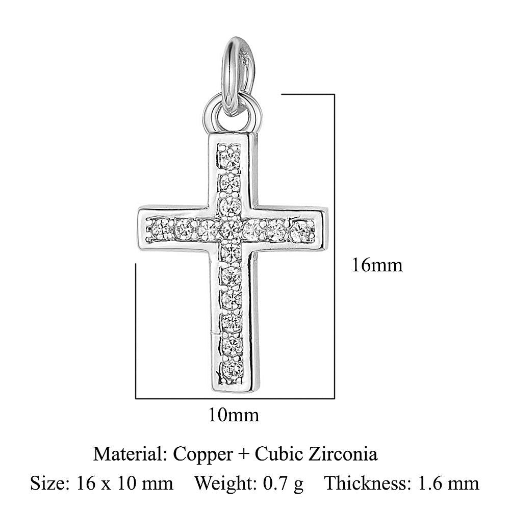 Virgin of the Cross Copper Zircon Shell Necklace Bracelet Pendant