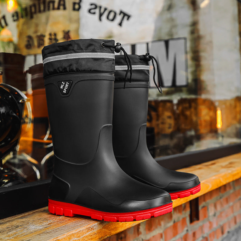 Rain shoes men's non-slip, wear-resistant and waterproof