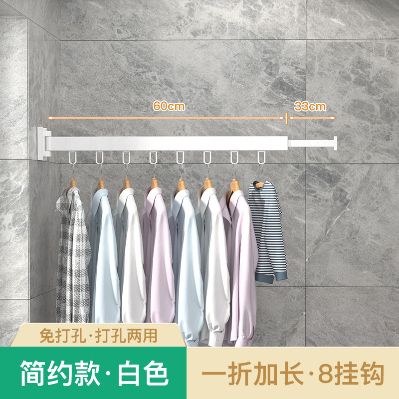 Folding Telescopic Clothes Rack