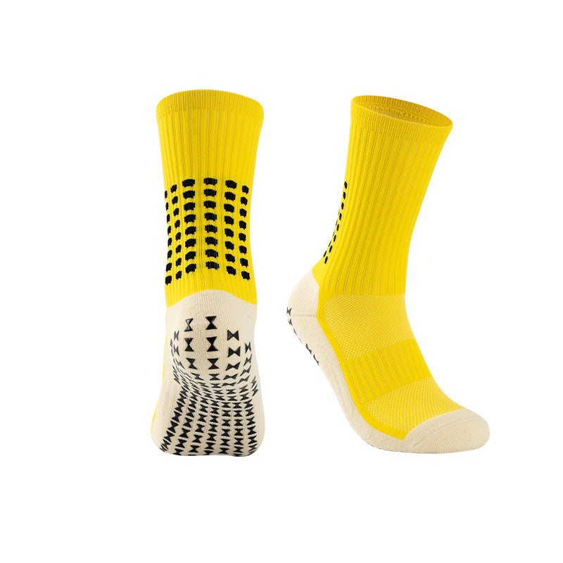 Anti-slip Grip Cushion Crew Football Socks