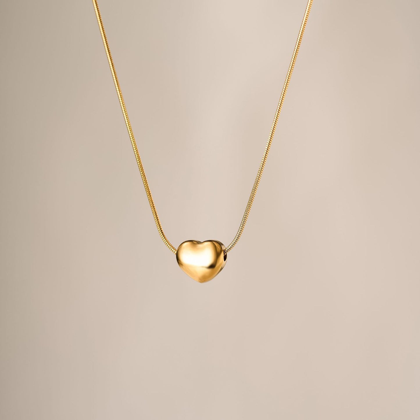 Titanium Steel Love Collarbone Necklace