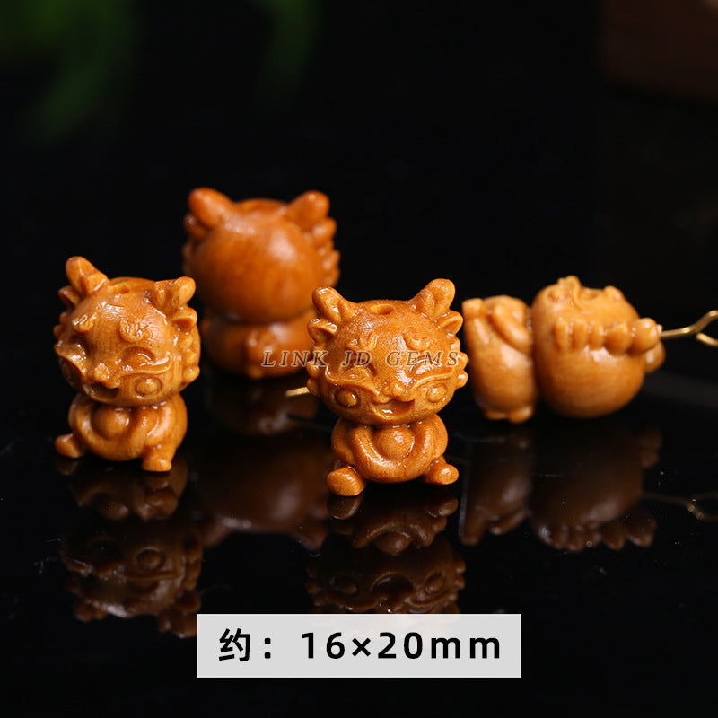 Barbie sandalwood Sanbao Longfu Longyuan Baolong carving accessories