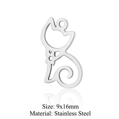 5 pcs/titanium steel pendant pigeon owl dolphin