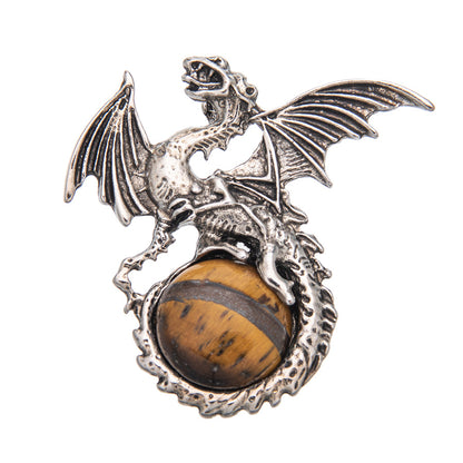 Crystal Pterosaur Green Aventurine Pendant