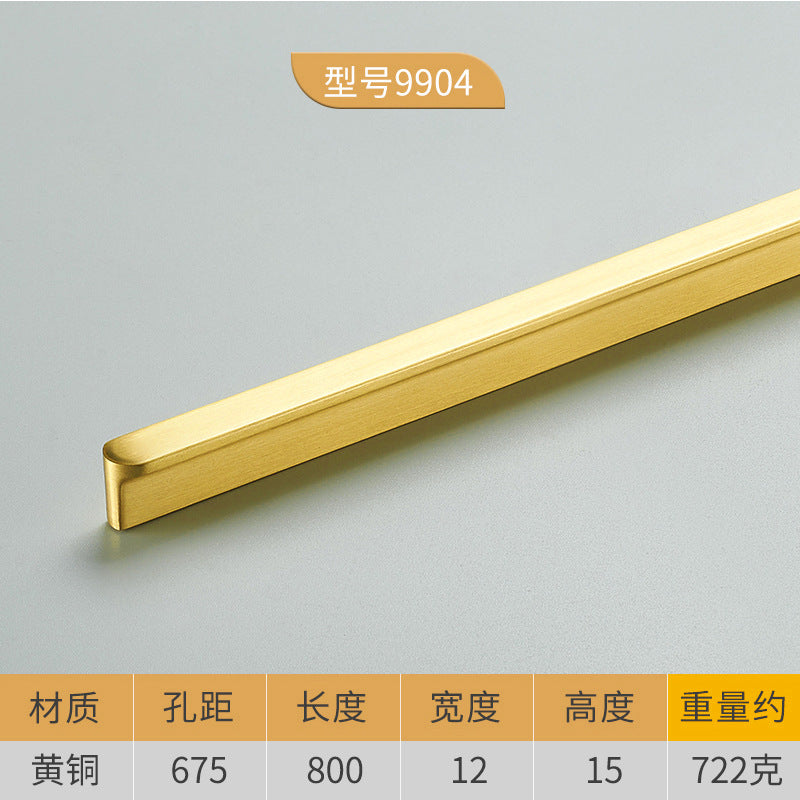 Drawer cabinet copper handle