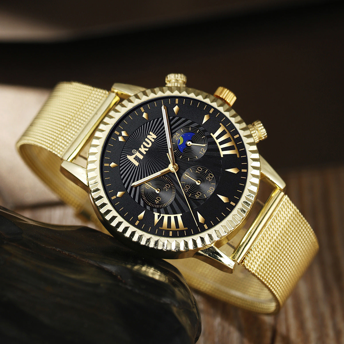 Quartz watch cross set