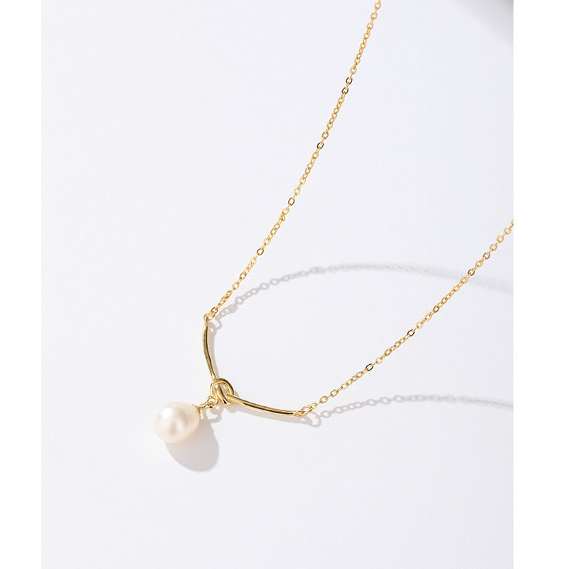 Pearl necklace women's versatile