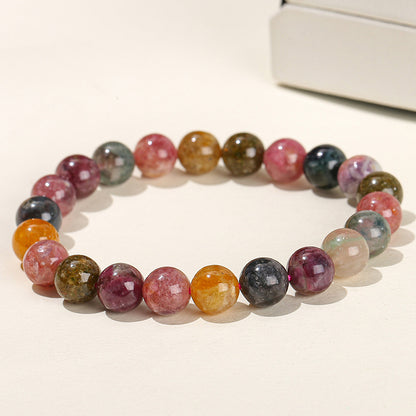 7A Natural Rainbow Tourmaline Bracelet