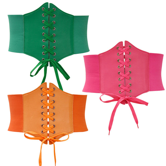 Plastic waist lace rivets