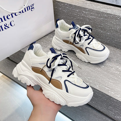 Thick-soled all-match breathable casual sports shoes
