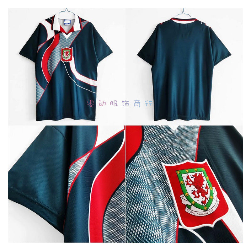 94-95 Wales Away Retro Giggs Hughes Rush Goss Jersey
