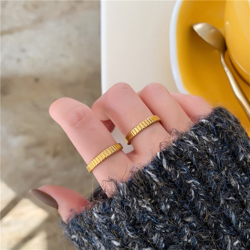 Women's 18K Gold-Plated Minimalist Fashion Ring