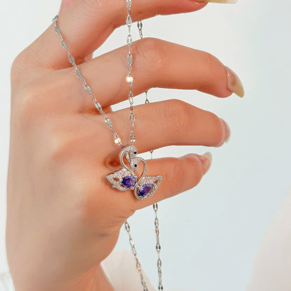 Fashion silver titanium steel necklace