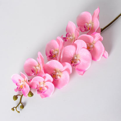 Orquídea Phalaenopsis de 9 cabeças com flor artificial única 