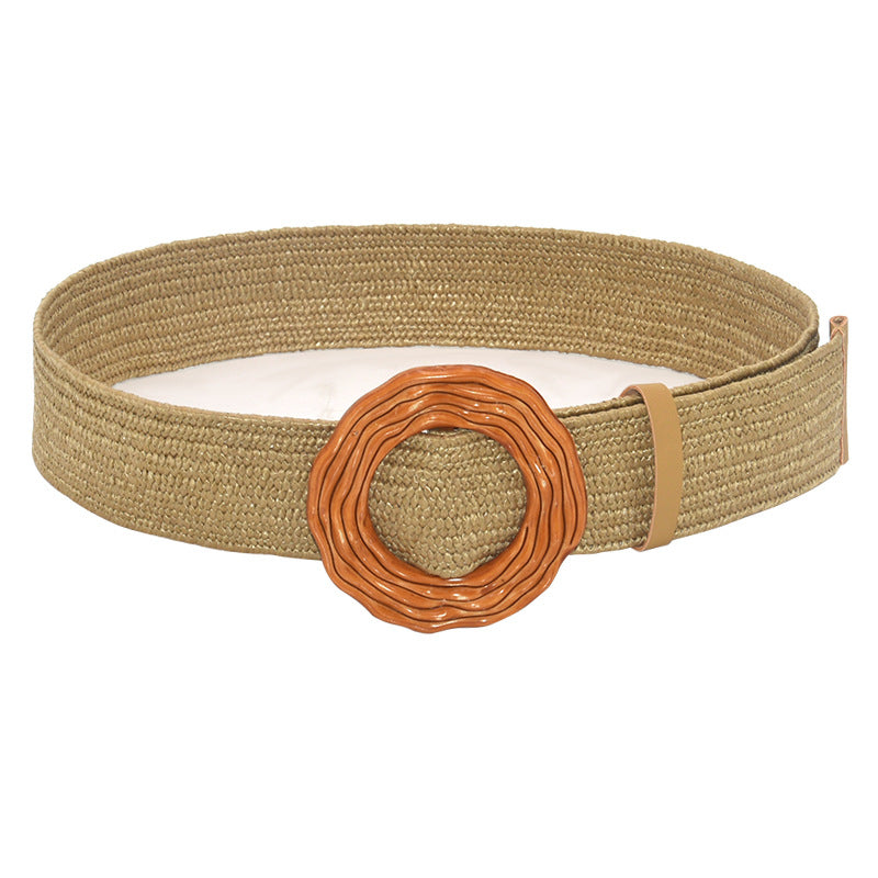 Bohemian Plastic Buckle Decorative Dress Belt